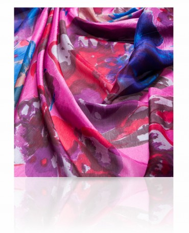 Палантин Женский S30-BIGFLOWER/PINK